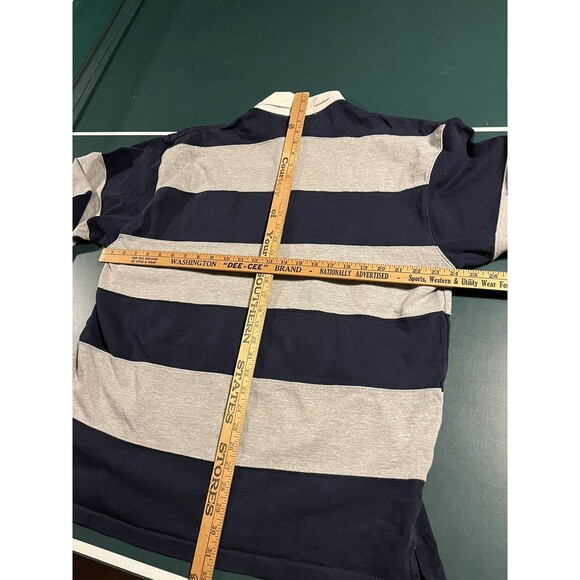 RARE Oxford University UK Heavyweight Striped Rugby Shirt 2XL Officially Branded - Picture 7 of 7